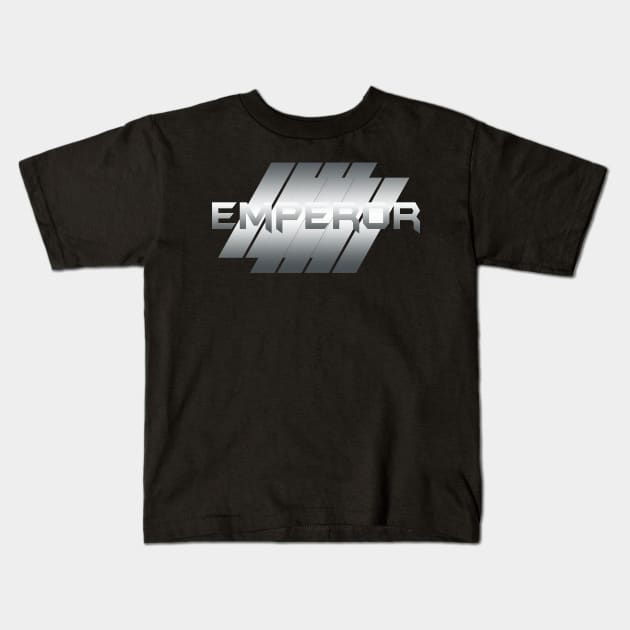 Metallic Illustration emperor Kids T-Shirt by theStickMan_Official